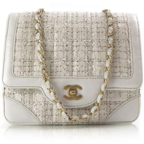 chanel tweed bag wear and tear|Chanel vintage tweed bag.